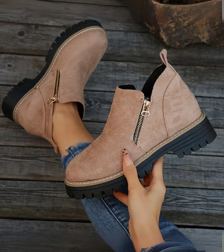Alessia -Premium Leather Ankle Boots