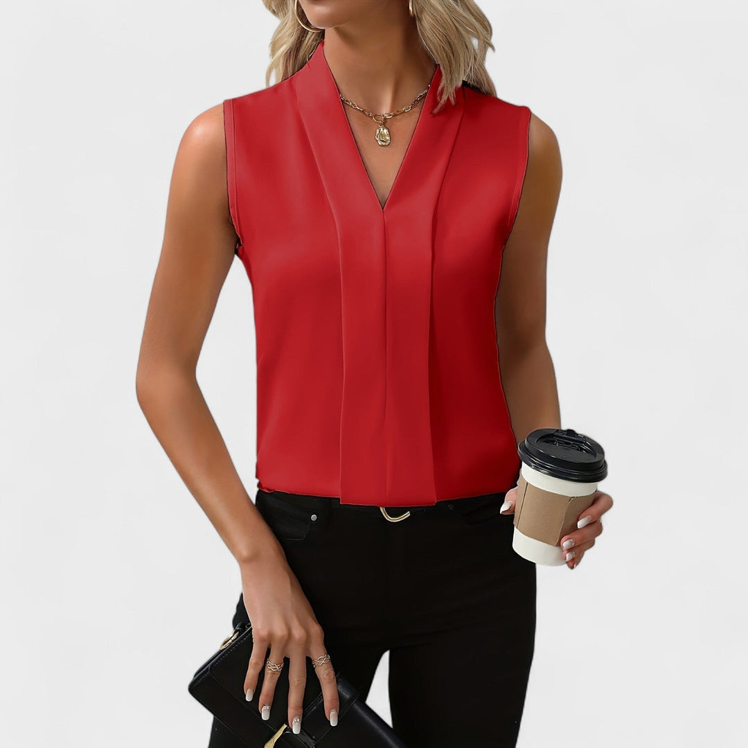 Bonnie Blu™ | Chic Sleeveless Blouse