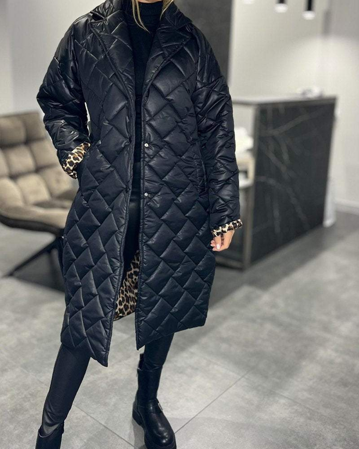 Zanira™ | Mid-Length Lapel Coat