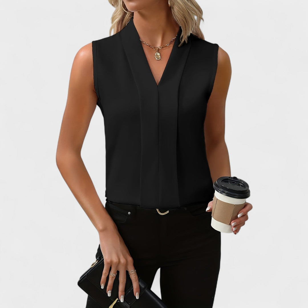 Bonnie Blu™ | Chic Sleeveless Blouse