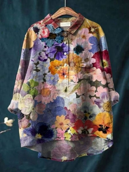 Donna™ | Tummy covering floral shirt