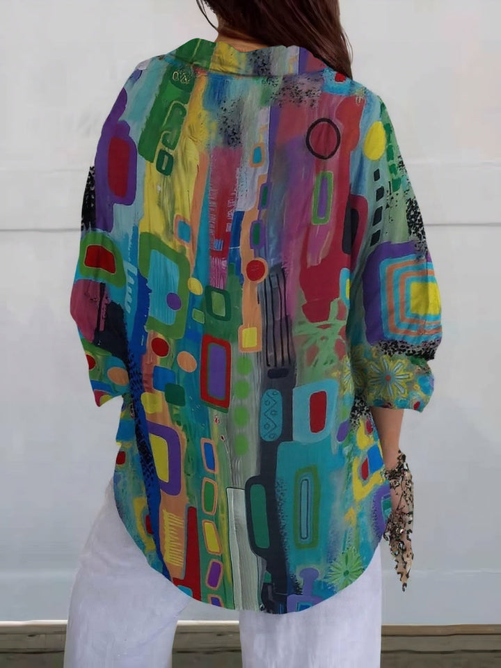 Veloria™ | Chic Button-Up Shirt