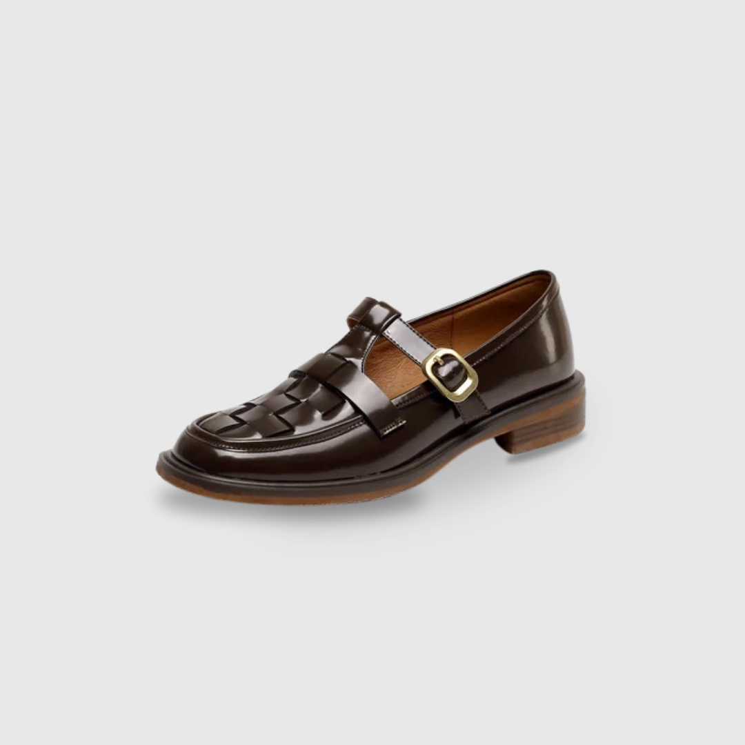Leather Vintage-Style Mary Janes