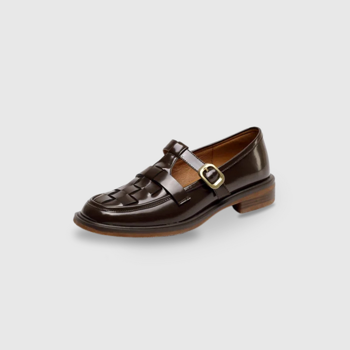 Leather Vintage-Style Mary Janes