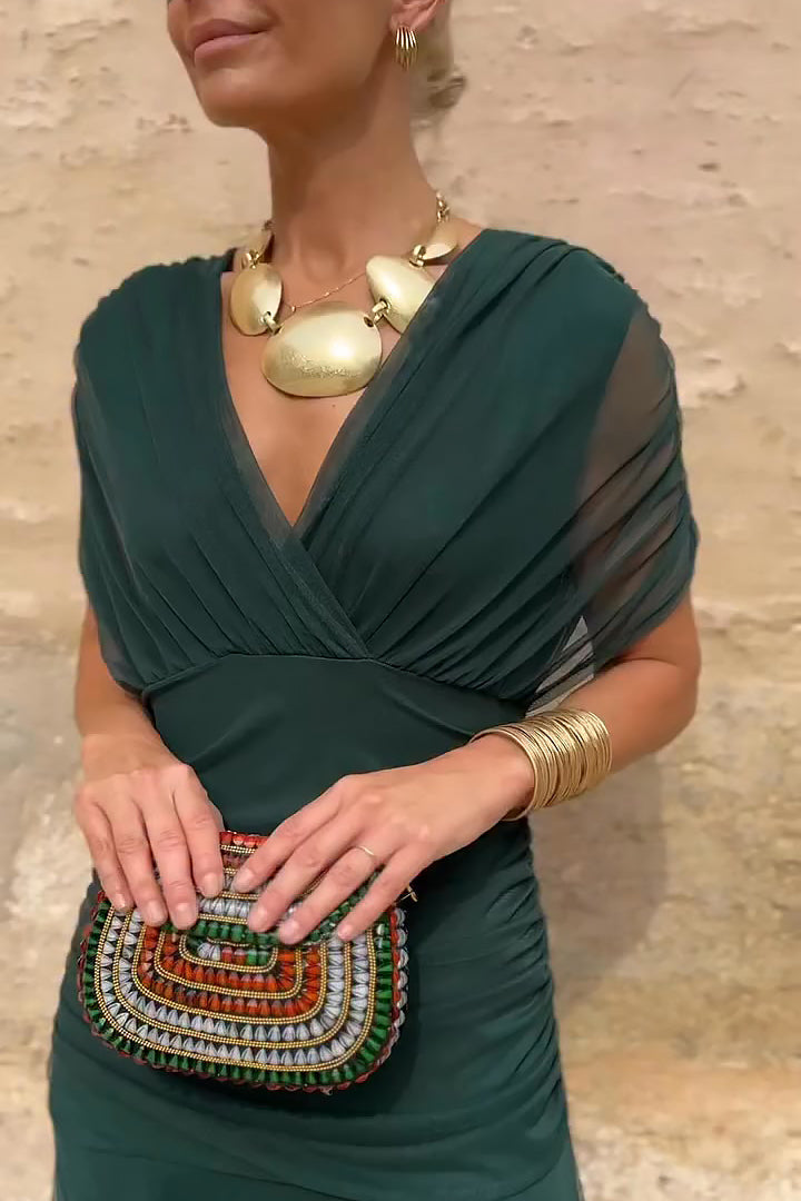 Avyra™ | Luxe V-Neck Dress