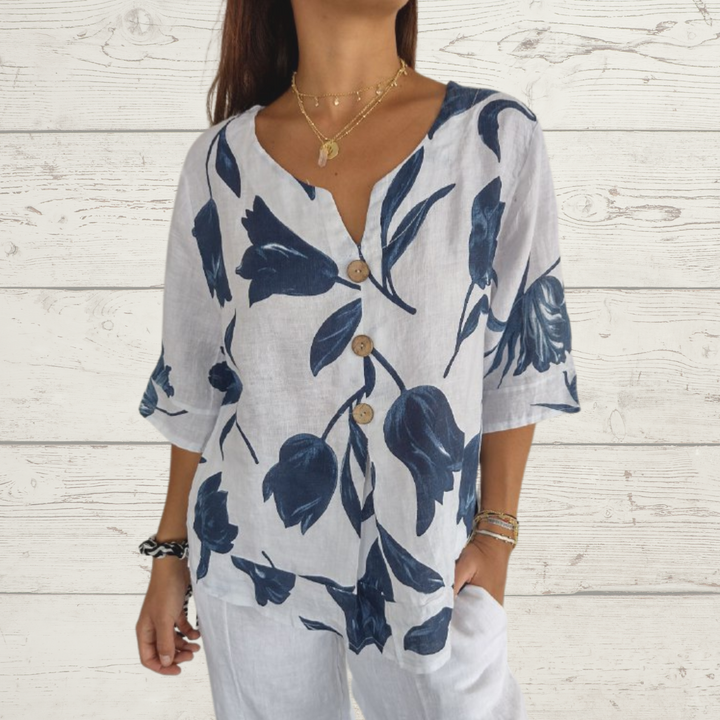 Dahlia - Blossom Print Blouse