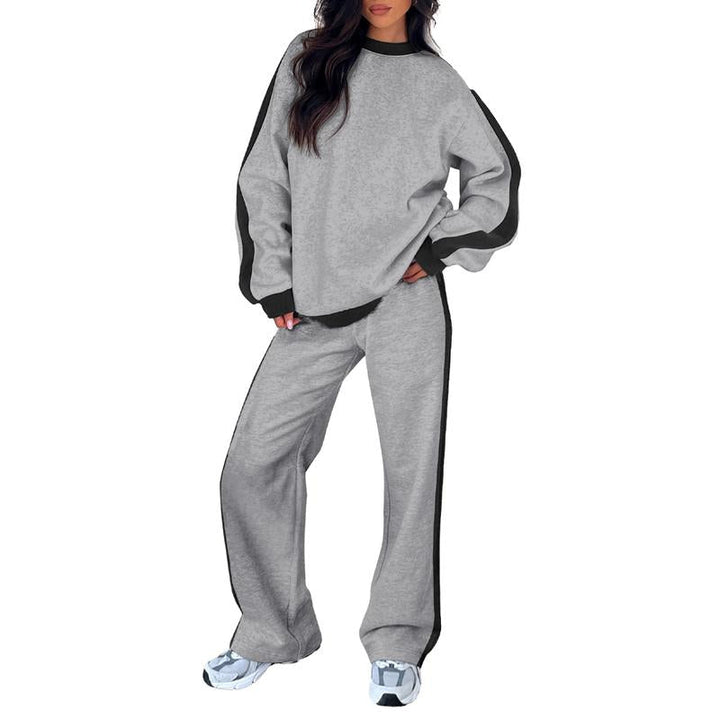 SANDI - Comfortable 2-Piece Lounge Set Sweatshirt & Straight Leg Pants