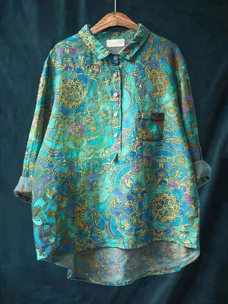 Donna™ | Tummy covering floral shirt