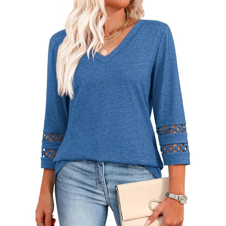STYLI |  Chic Casual V-Neck Summer Top