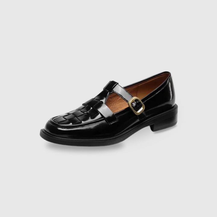 Leather Vintage-Style Mary Janes