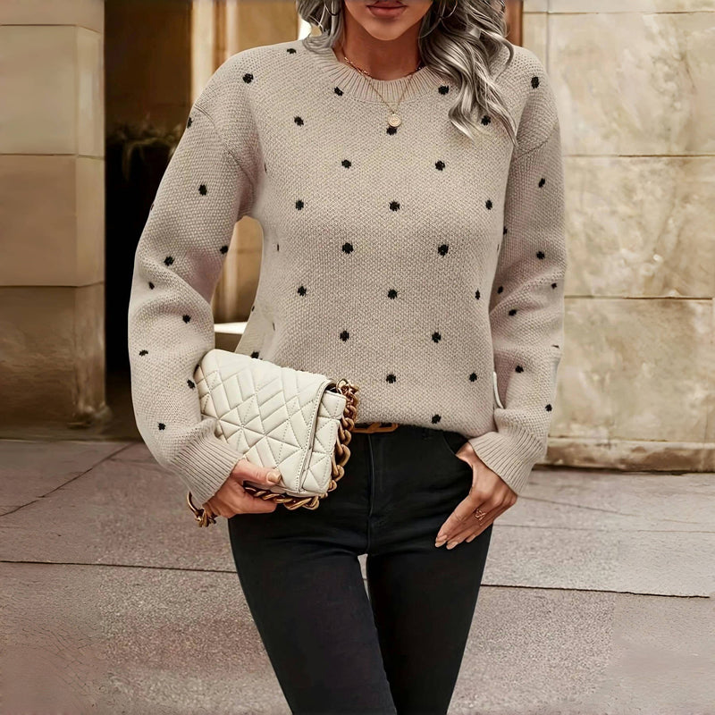 MAEVE | Polka Dot Sweater