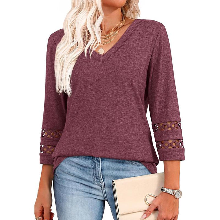 STYLI |  Chic Casual V-Neck Summer Top