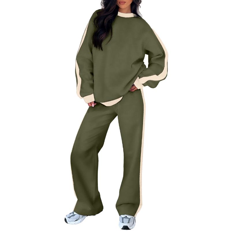 SANDI - Comfortable 2-Piece Lounge Set Sweatshirt & Straight Leg Pants