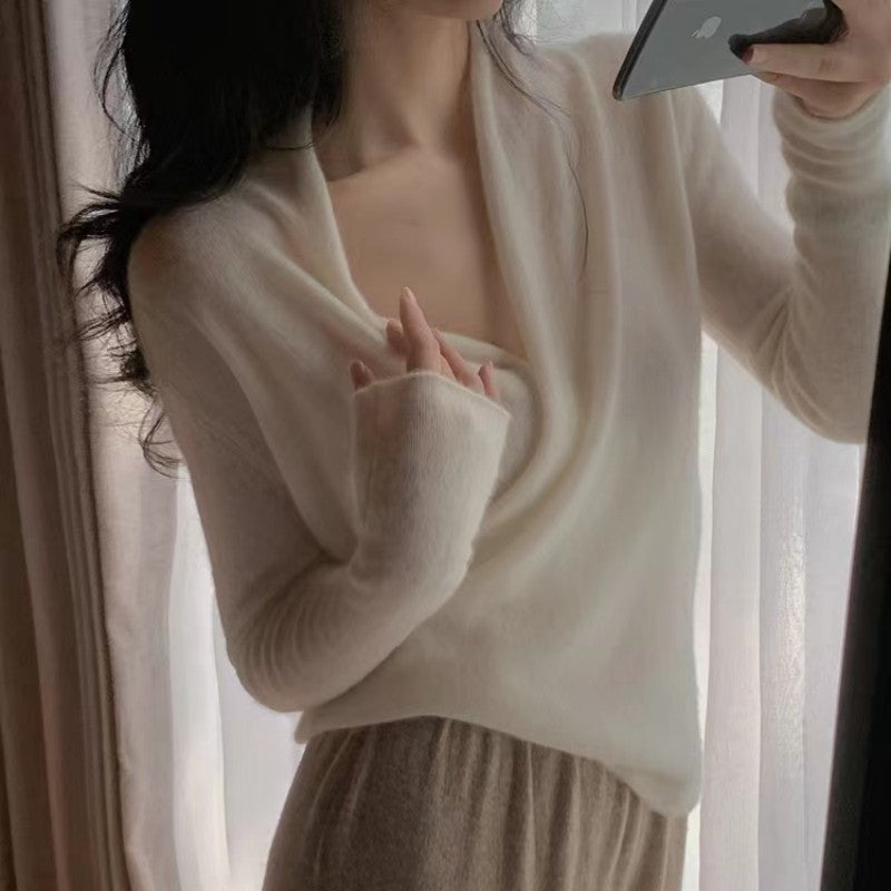 Cashmere Wrap Style Jumper
