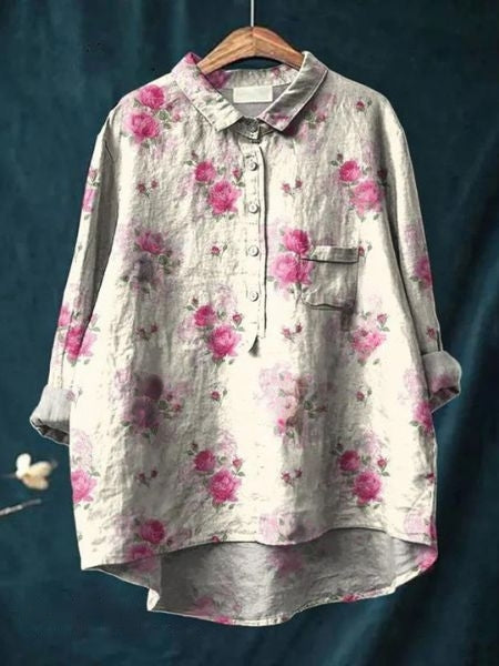 Donna™ | Tummy covering floral shirt