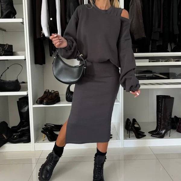 Velorie™ | Sweatshirt & Dress Set