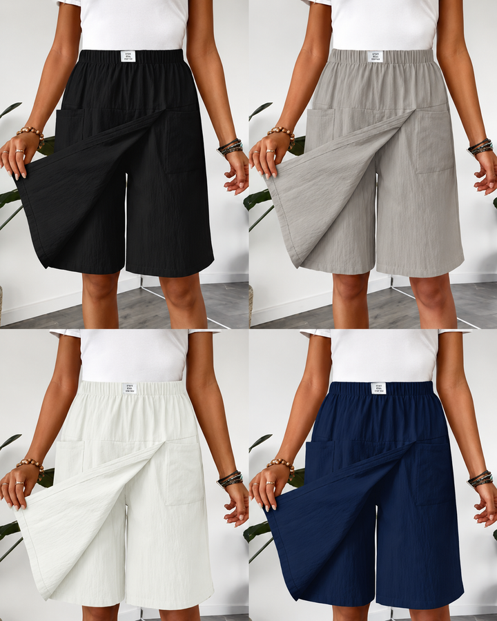 EaseMove™ Elastic Waist Skirt Shorts