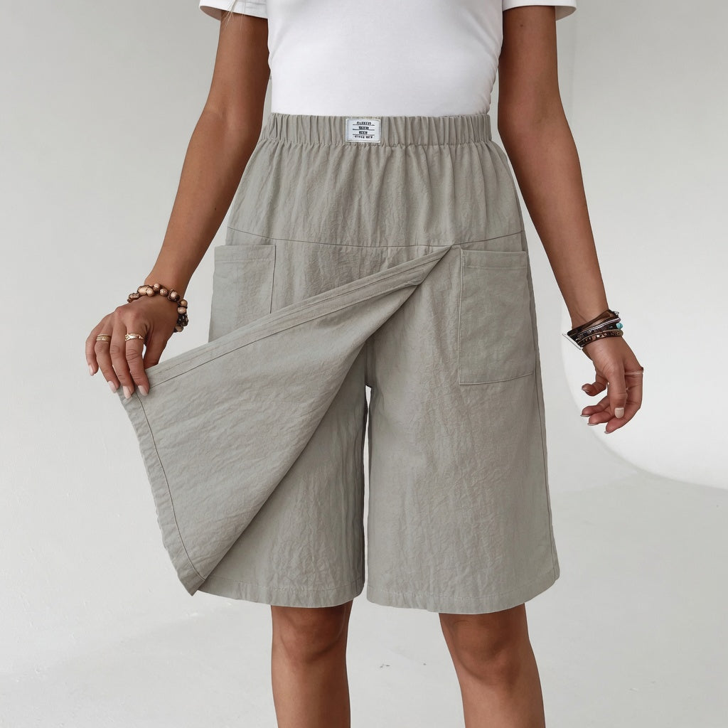 EaseMove™ Elastic Waist Skirt Shorts