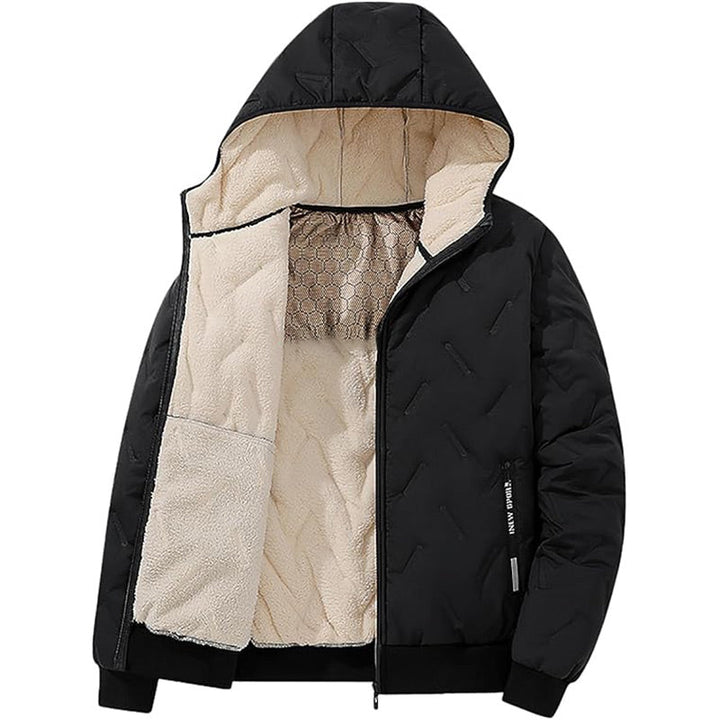 Insulated Jacket with Hood and Zipper