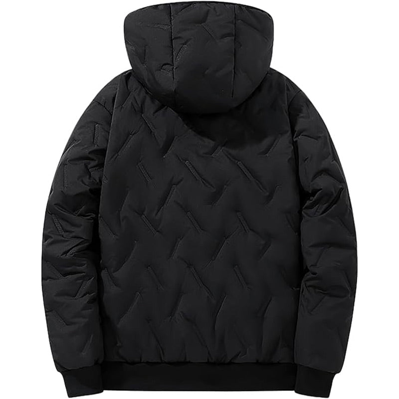 Insulated Jacket with Hood and Zipper