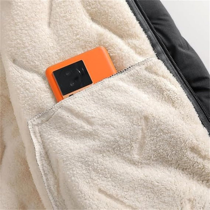 Insulated Jacket with Hood and Zipper