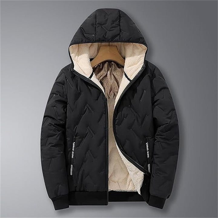 Insulated Jacket with Hood and Zipper