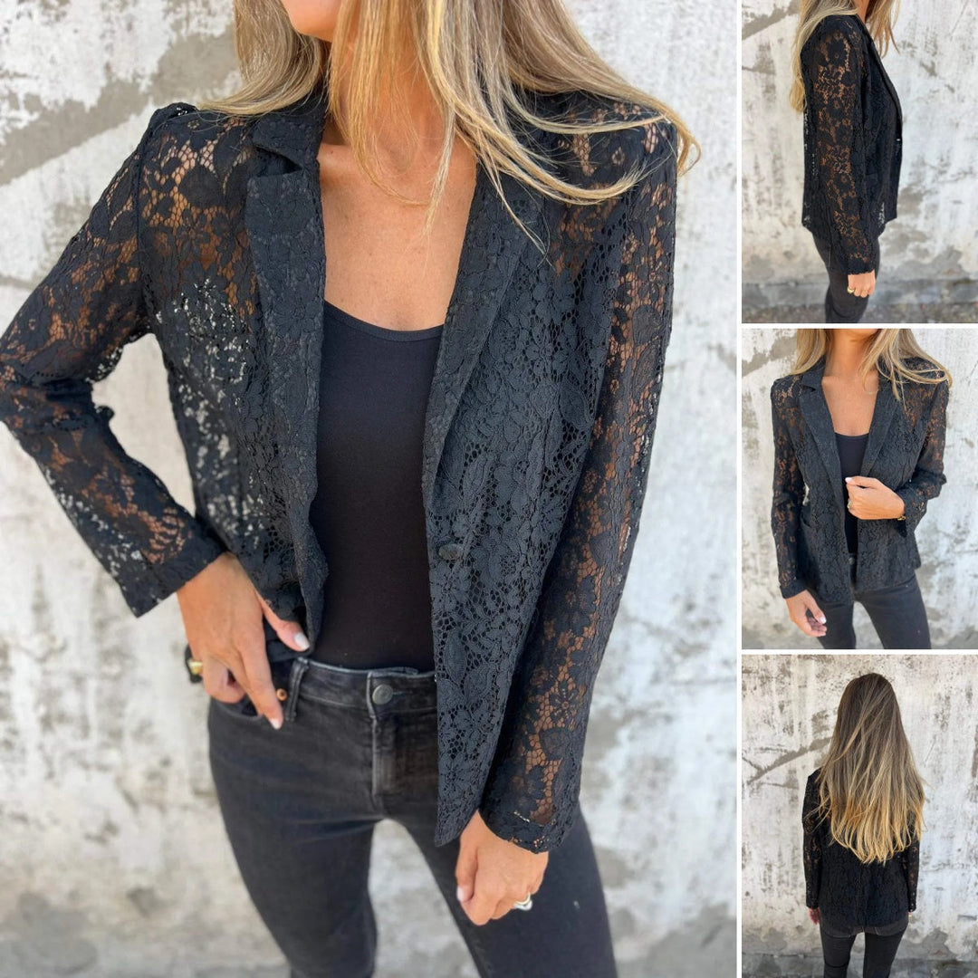 Lace Mesh Blazer for Women
