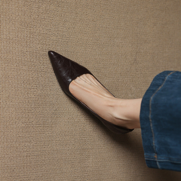 Leather Heels Mary