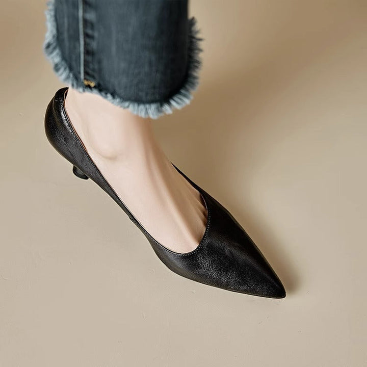 Leather Heels Mary