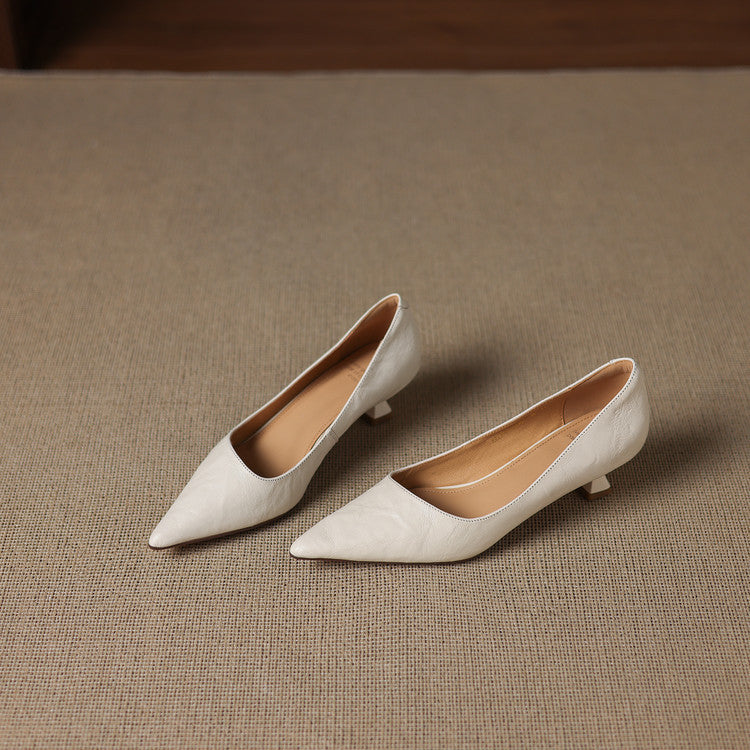 Leather Heels Mary
