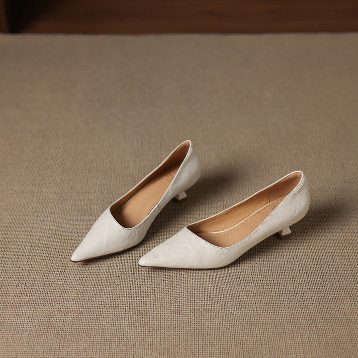 Leather Heels Mary