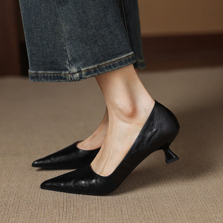 Leather Heels Mary