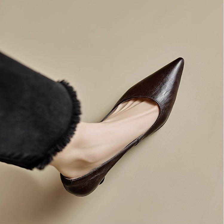 Leather Heels Mary
