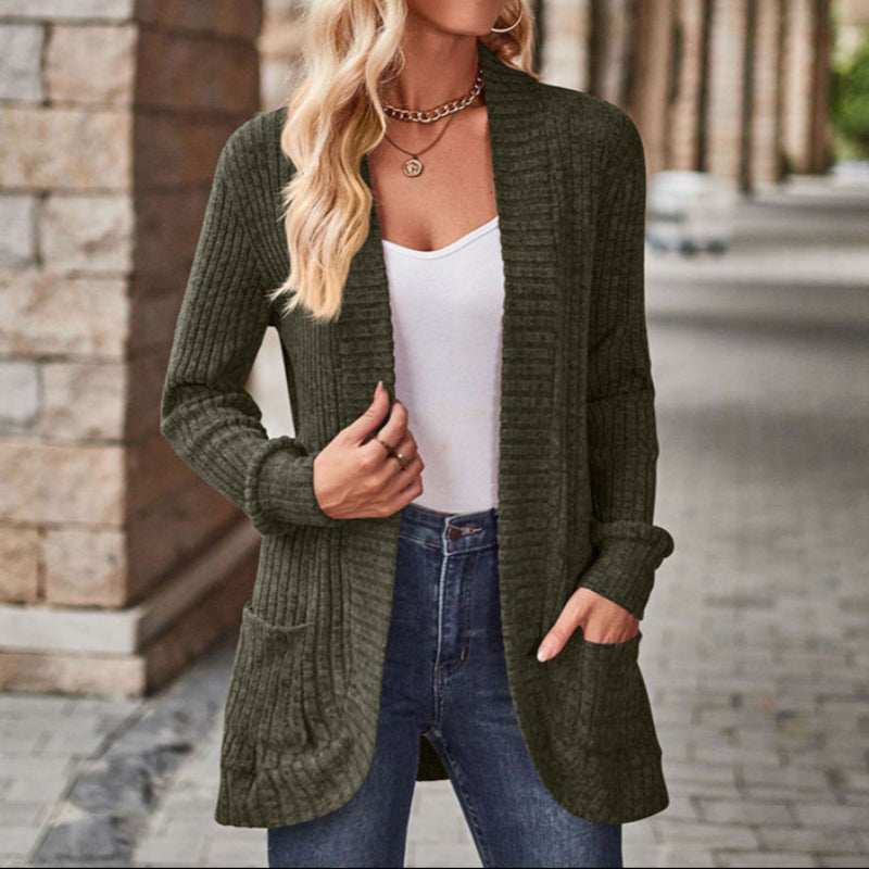 LUCILLE | Cozy Lightweight Long-Sleeve Open Front Cardigan