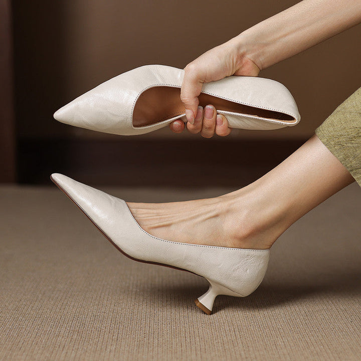 Leather Heels Mary