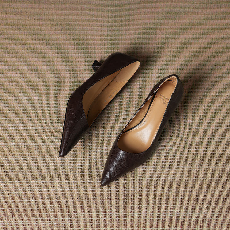 Leather Heels Mary