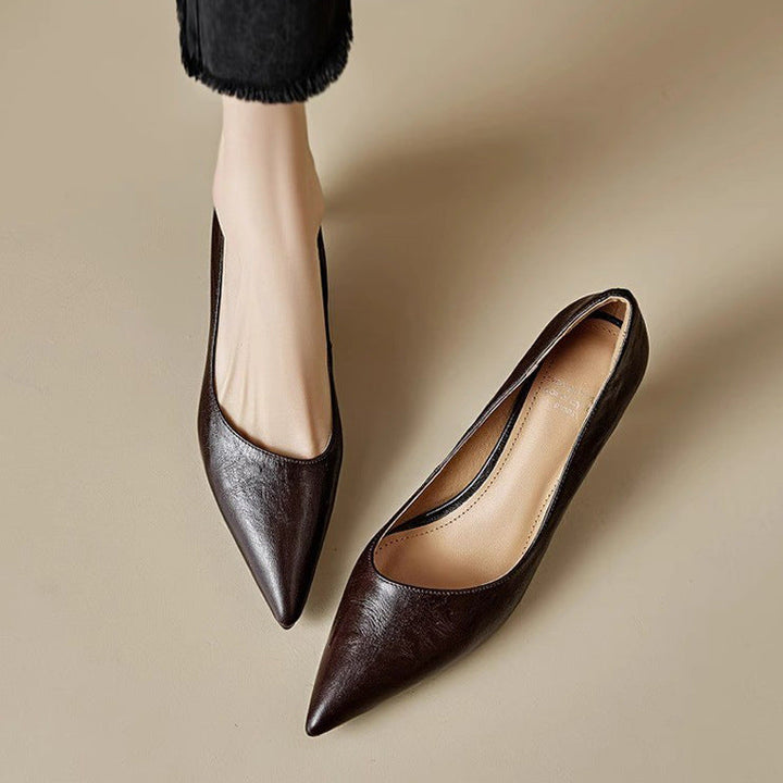 Leather Heels Mary