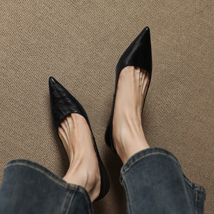 Leather Heels Mary