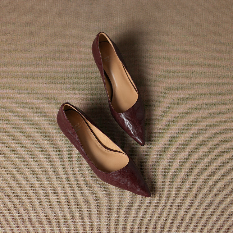 Leather Heels Mary