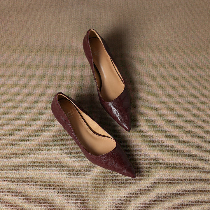Leather Heels Mary