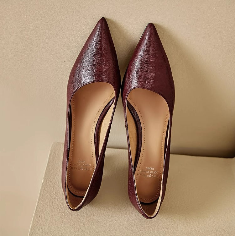 Leather Heels Mary