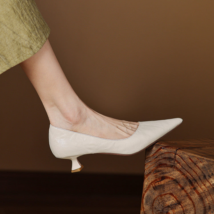 Leather Heels Mary
