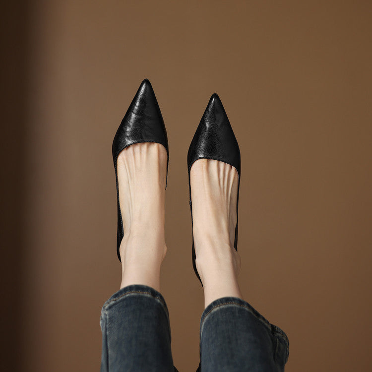 Leather Heels Mary