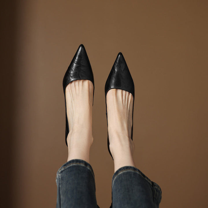 Leather Heels Mary