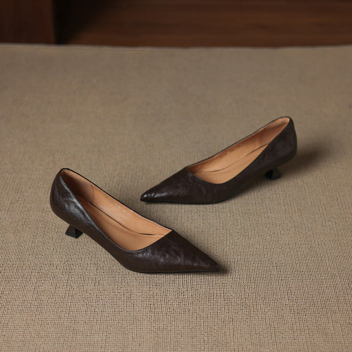 Leather Heels Mary