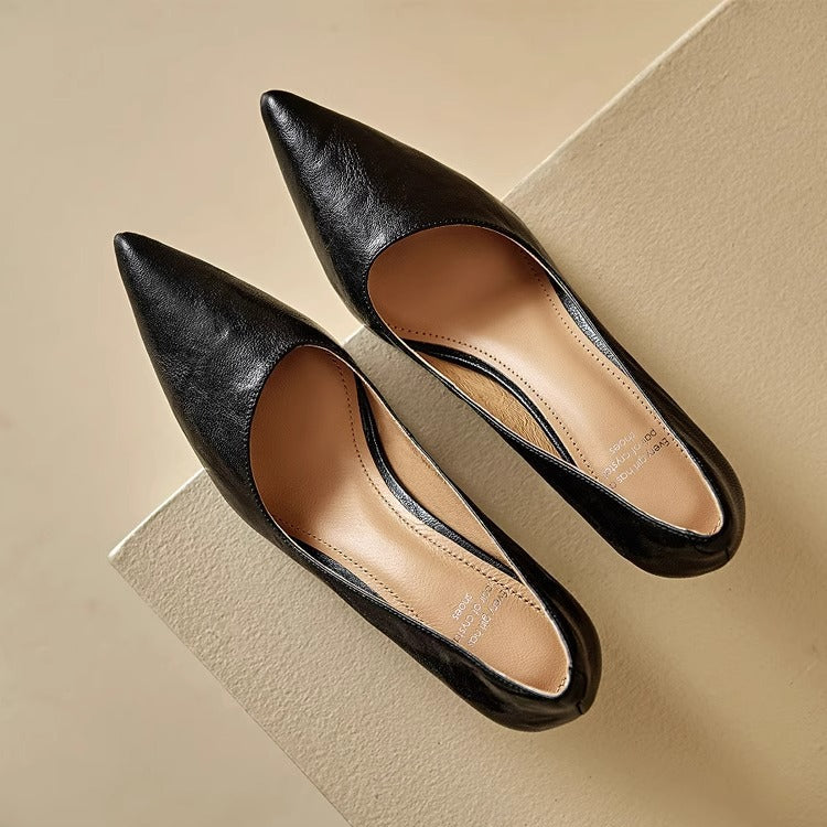 Leather Heels Mary