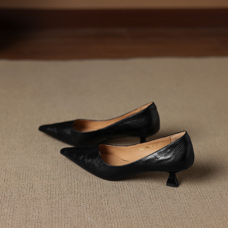 Leather Heels Mary