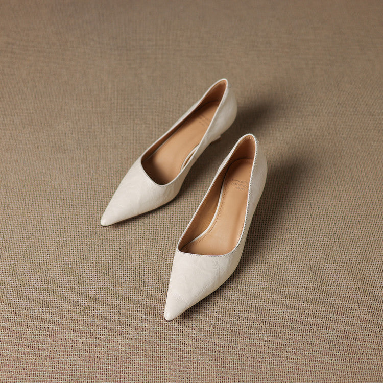 Leather Heels Mary