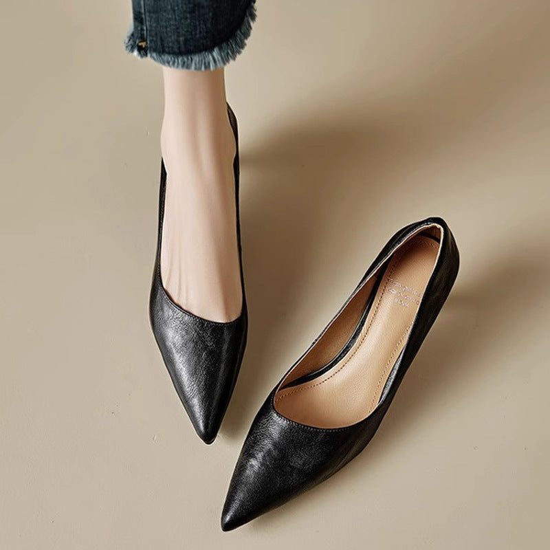Leather Heels Mary