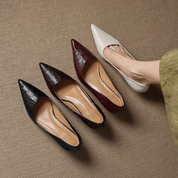 Leather Heels Mary